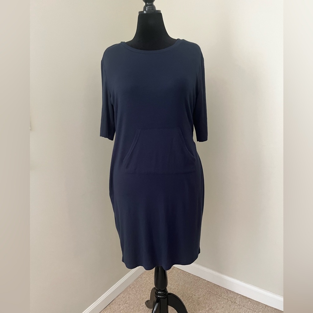 Navy Blue Casual Dress